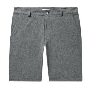 Peter Millar Perth Performance Shorts Men's Size 33 Grey Stretch Flat Front Golf